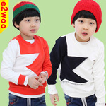 【衣童王】2013外貿秋款兒童外貿童裝批發(fā)部 熱賣大五星長袖衛(wèi)衣