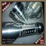 12年數(shù)控CNC五金加工廠家 提供批量高檔鋁合金LED強光手電筒加工