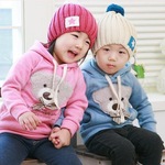 【反季清倉】春款|韓版童裝|蝴蝶結小熊衛(wèi)衣|童外套蘇南產地