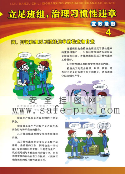 立足班組、治理習慣性違章掛圖