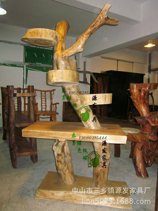 YF0926水樟木花架 盆景架 實(shí)木花架 花盆架 戶外花架原木田園風(fēng)格