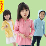 【衣童王】秋款3色兔子衛(wèi)衣開衫 長袖女童外套 韓版原單童裝批發(fā)