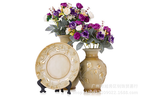 富貴竹花瓶、盤子（淺肉色）8