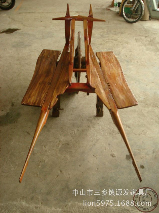 YF0303仿古獨輪車手工獨輪車草車木質獨輪車民國記憶古典家具