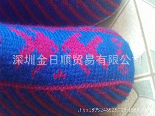 手工毛線棉鞋