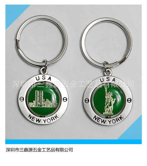 創(chuàng)意金屬鑰匙扣，可定制logo