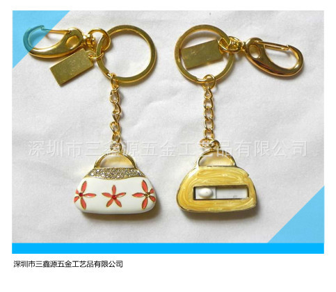 創(chuàng)意金屬鑰匙扣，可定制logo