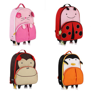 br /【源頭現(xiàn)貨】動物拉桿包 學(xué)生動物卡通包 戶外旅行兒童便捷拉桿包