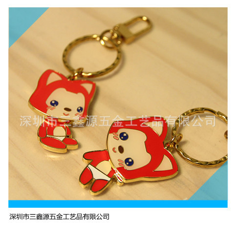 創(chuàng)意金屬鑰匙扣，可定制logo